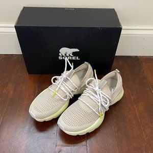 Sorel womens kinetic impact lace athletic/tennis shoes dark stone/moonstone